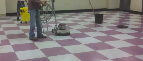 commercial floor cleaning linoleum floor waxing